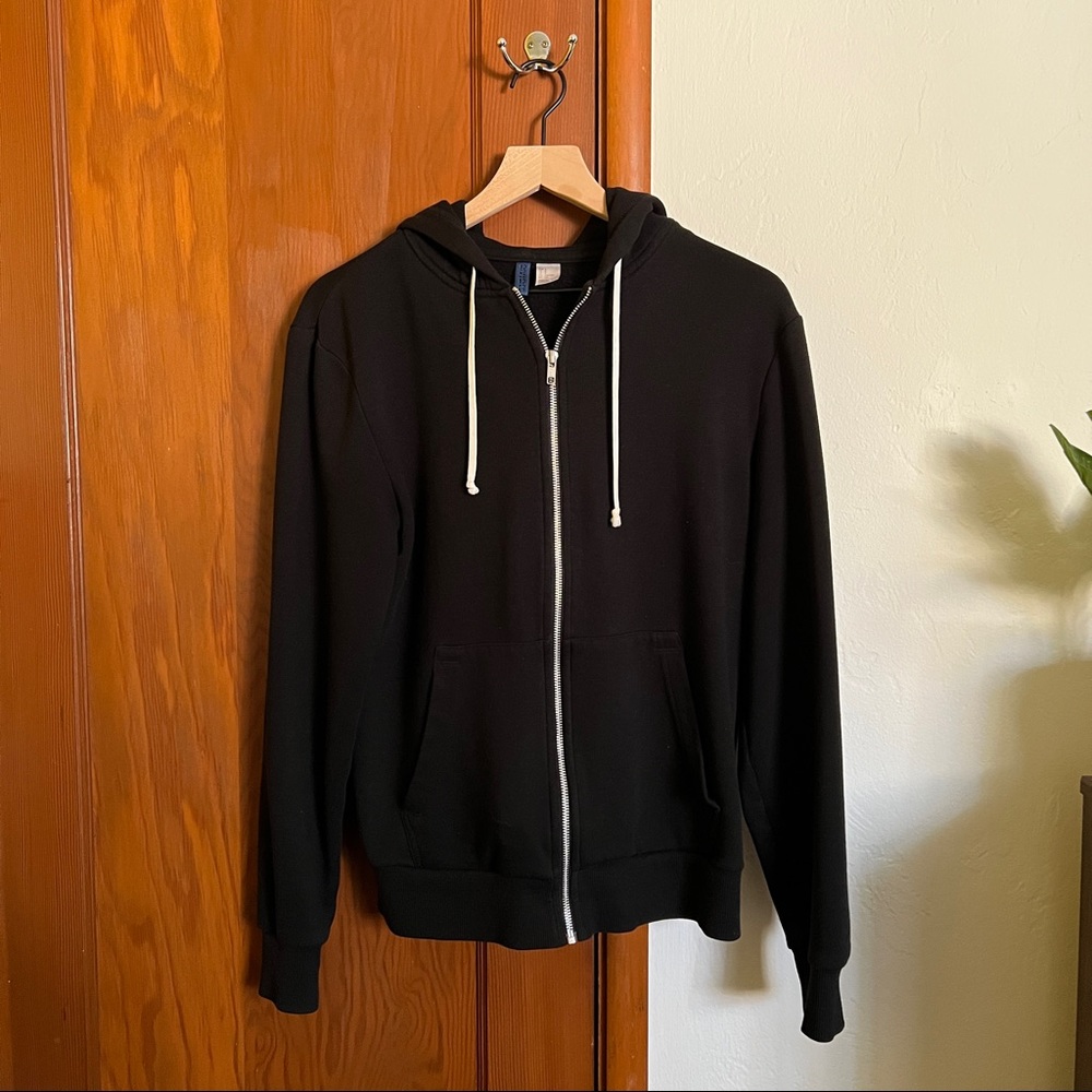 H&M Black Zip Up Sweatshirt